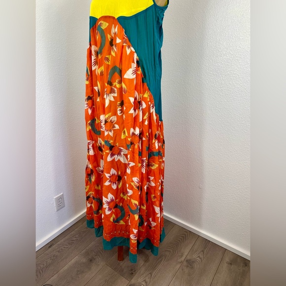 New Mimi Liberte’ Dress Michel Klein 36 FR Drop Back Gauzy Cotton Bold Beautiful - Picture 7 of 16